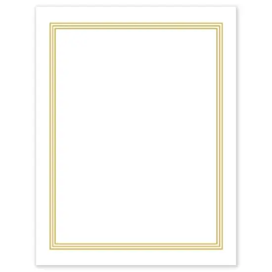 Avery 8.5" x 11" Cards, Gold Multi-Lined Border, 10 ct image {9}