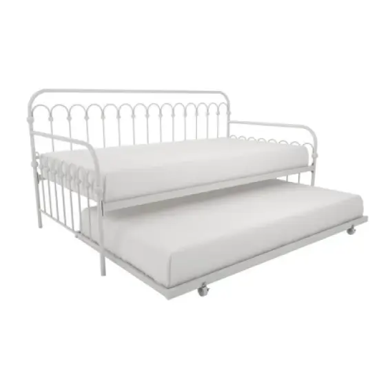 Twin Bright Pop Metal Daybed with Roll Out Trundle - Novogratz image {14}
