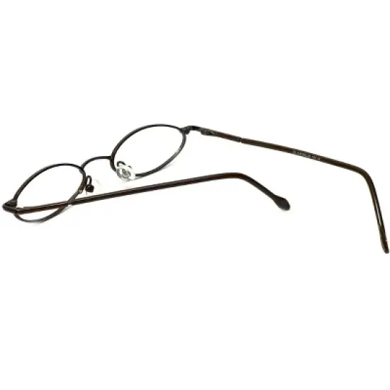 Flex Plus by Vivid FP-10 Designer Blue Light FIlter Reading Glasses in Shiny Brown 45mm +2.00 | Ladies | Oval Shape | Small Fit image {3}