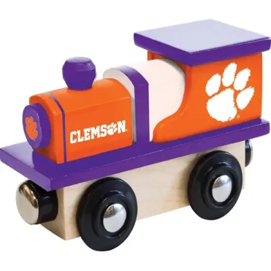 MasterPieces Officially Licensed NCAA Clemson Tigers Wooden Toy Train Engine For Kids image {1}