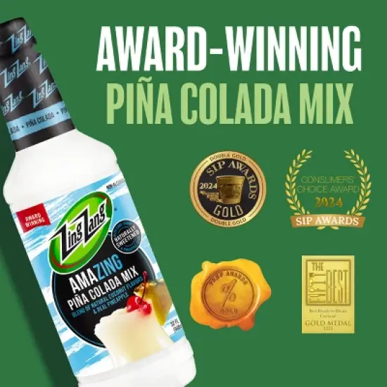 Zing Zang Pina Colada Mix - 32 fl oz Bottle image {7}