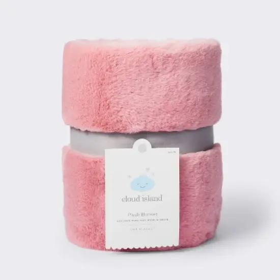 Solid Satin Edge Plush Blanket - Mauve - Cloud Island&trade; image {3}