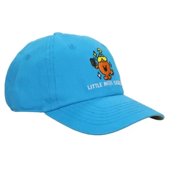 Mr. Men And Little Miss Meme Little Miss Selfie Men's Blue Dad Hat image {2}