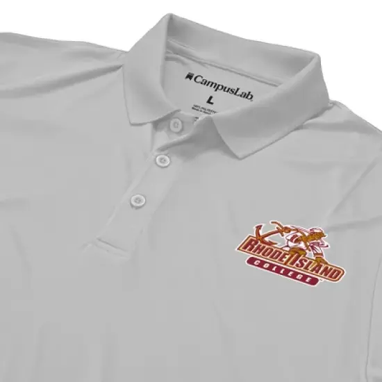 Men's Rhode Island College Adult Polo Left Chest Logo image {3}