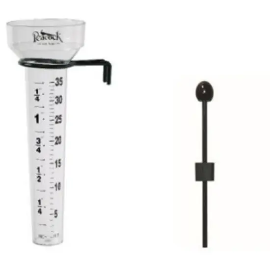 Rain Gauge with 30" Galvanized Steel Plant Support Stake &ndash; Durable & Weather-Resistant Garden Tool image {4}
