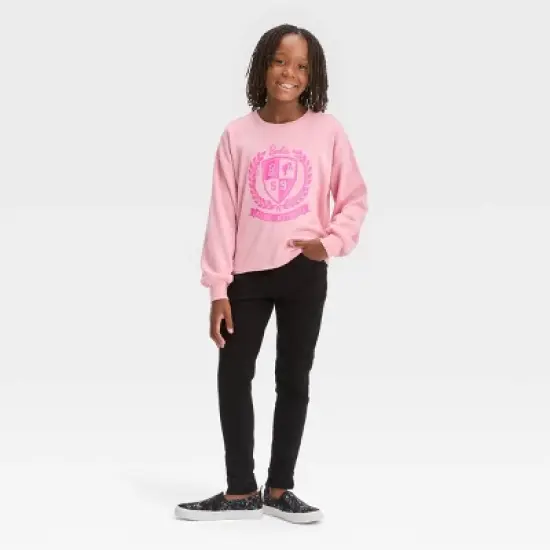 Girls' Barbie Malibu Dreamy Pullover Sweatshirt - Pink image {2}