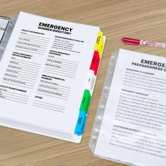 Avery Clear Heavyweight Sheet Protectors, Non-Glare, Easy Load, 50 Document Protectors (74107) image {6}