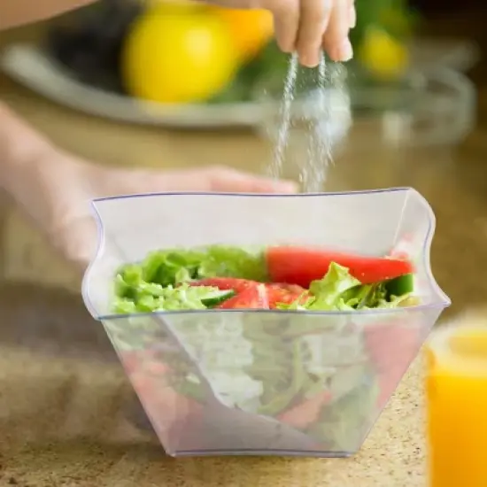 Smarty Had A Party 14 oz. Clear Wave Plastic Soup Bowls - 120 pcs image {8}