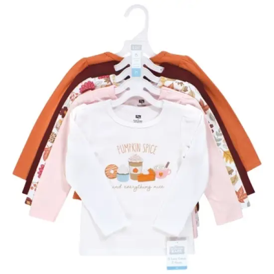 Hudson Baby Infant and Toddler Girl Long Sleeve T-Shirts, Fall Pumpkin Spice image {1}