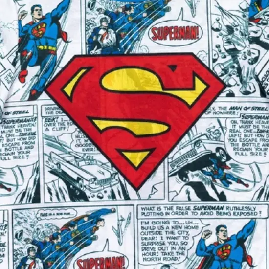 DC Comics Justice League Superman Cosplay Pajama Shirts and Shorts Blue/Red/White  image {5}