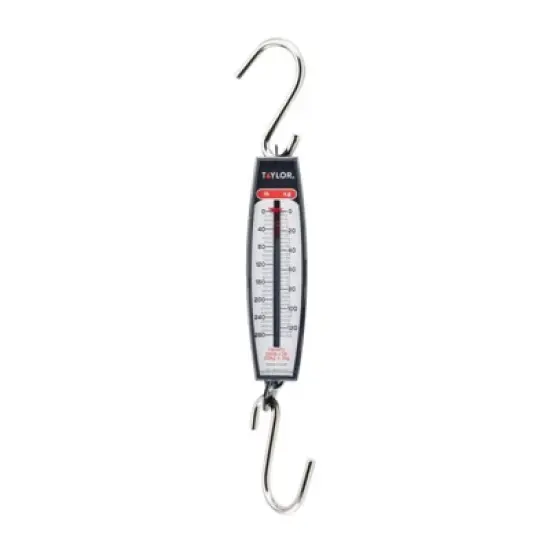 Taylor - Analog - Hanging Scale - White - 280 lb image {1}