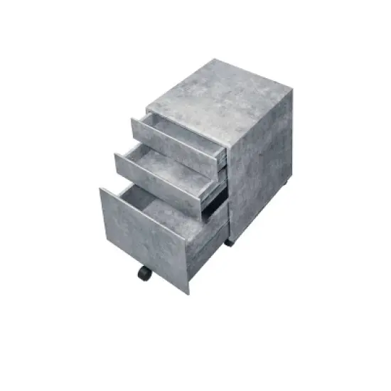 Jurgen File Cabinet Faux Concrete - Acme Furniture image {1}