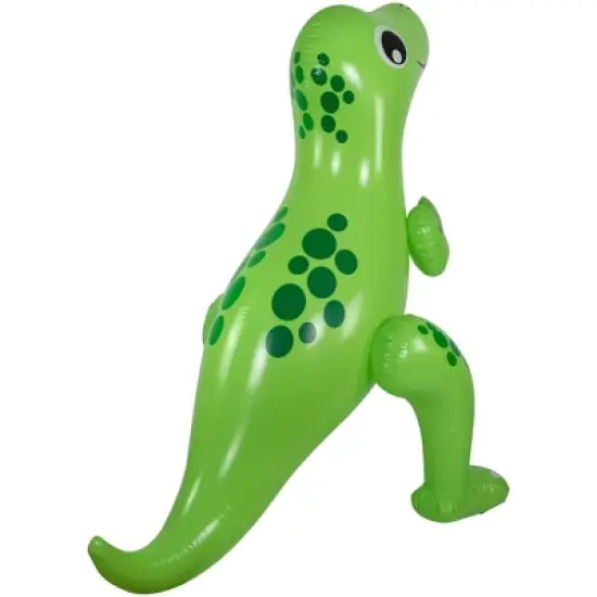 Pool Central 6.75' Inflatable Green Jumbo Dinosaur Water Sprayer image {3}