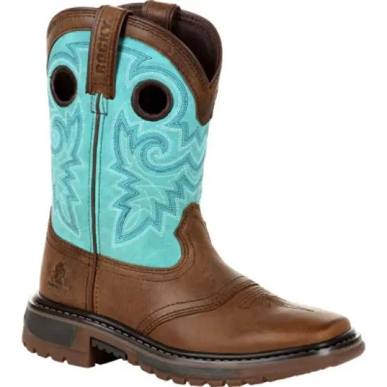 Rocky Toddler Girls Teal Original Ride FLX Western Boot image {7}