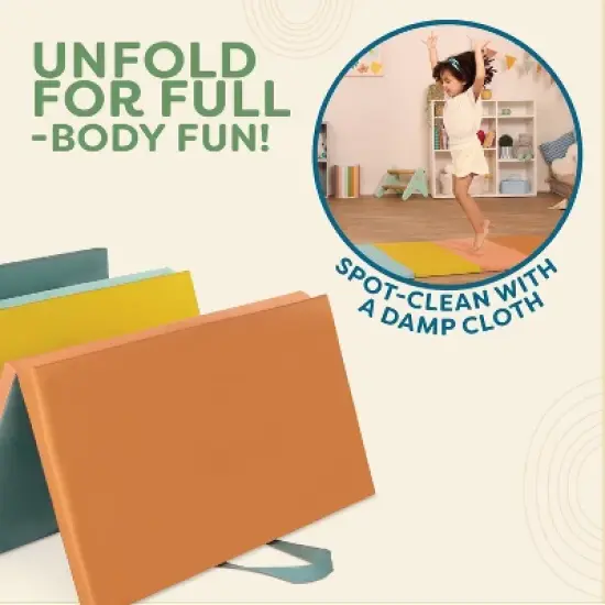 B. toys Wonder Tumble Mat Folding Gymnastics Playmat image {3}