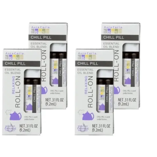 Aura Cacia Chill Pill Essential Oil Relaxing Roll-On - Case of 4/0.31 fz image {6}