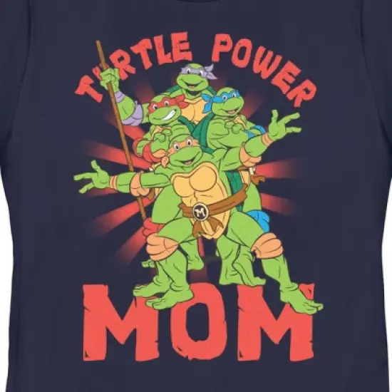 Women's Teenage Mutant Ninja Turtles Turtle Power Mom  T-Shirt -  - image {1}