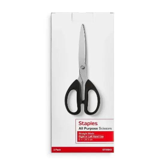 TRU RED 8 Stainless Steel Scissors Straight Handle TR55043 image {3}