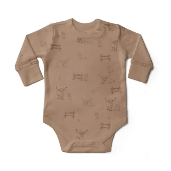 Goumikids Viscose Made from Bamboo + Organic Cotton Long-Sleeve Bodysuit. image {15}