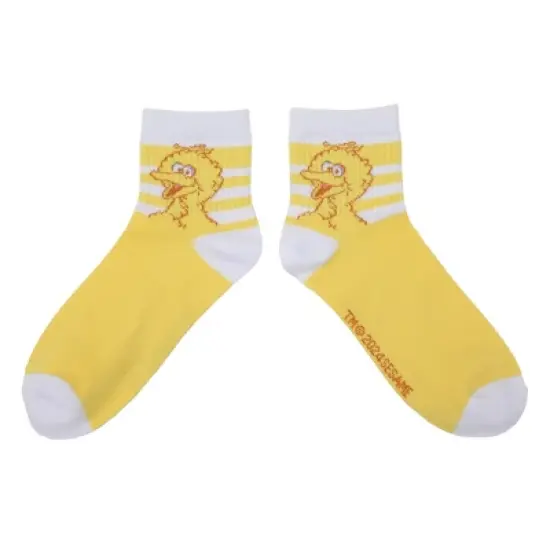 Sesame Street Character Art Women's 3-Pair Casual Quarter Crew Socks-OSFA image {1}