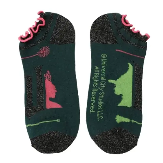 Wicked Elphaba & Glinda Icons Women's 5-Pair Ankle Socks-OSFA image {1}