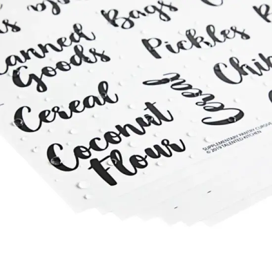 Talented Kitchen 155 Pack Kitchen Pantry Labels for Food Container Organization, Fridge Storage Labels Sticker for Jar and Canisters image {5}