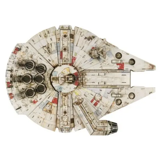 4D BUILD - Star Wars Millennium Falcon Model Kit Puzzle 223pc image {1}