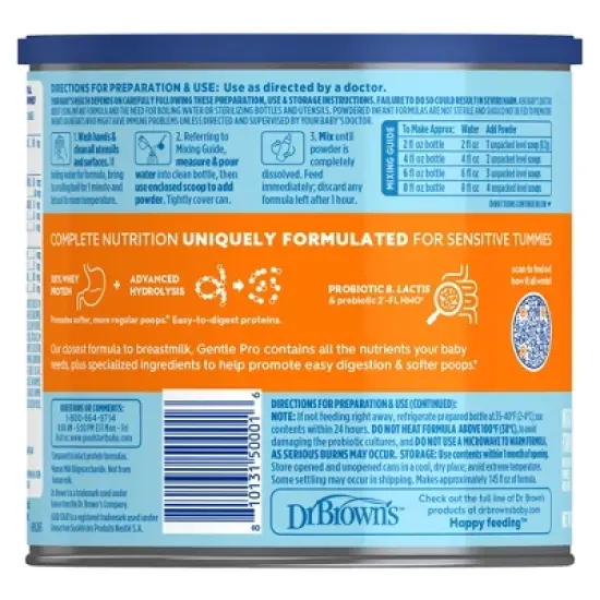Good Start Dr. Brown's Gentle Pro Powder Formula - 20oz image {1}