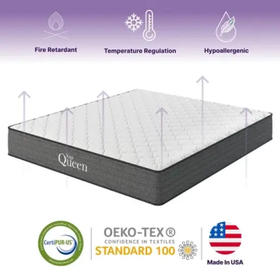 PAGED Comfortable Mattress Cooling Gel Hybrid Mattress with Low Motion Transfer for Pressure Relief image {1}