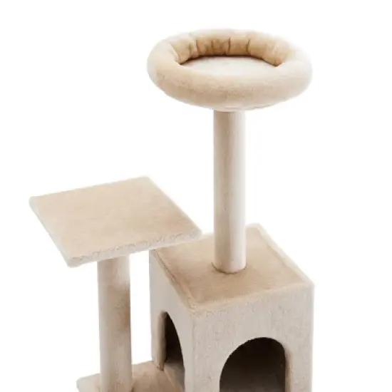 Sam's Pets Decker 51 Inch Cream Cat Tree image {3}