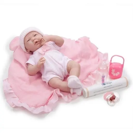 JC Toys La Newborn 15.5" Doll - Pink Deluxe Boutique Gift Set image {3}