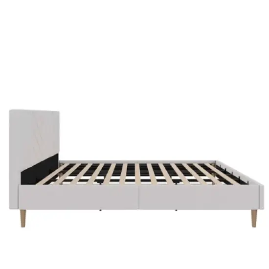 Venus Tufted Upholstered Bed Gray Linen - Room & Joy  image {9}