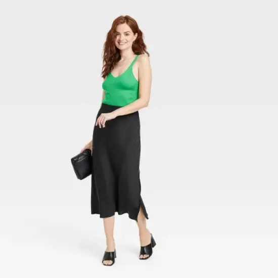 Women's Midi A-Line Slip Skirt - A New Day&trade; image {2}