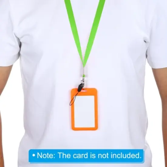 Unique Bargains Polyester Wear-resistant Lightweight ID Card Neck Lanyards with Hooks 10 Pcs image {3}