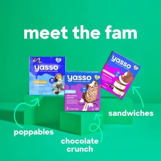 Yasso Frozen Greek Yogurt - Coffee Chocolate Chip Bars - 4ct image {3}