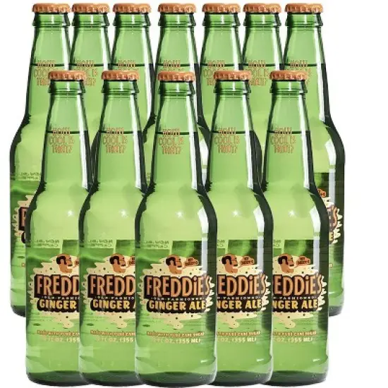 Freddie&rsquo;s Old Fashioned Soda - Ginger Ale 12oz Bottles - 12 Pack - Bright Invigorating Sparkling Flavor image {7}