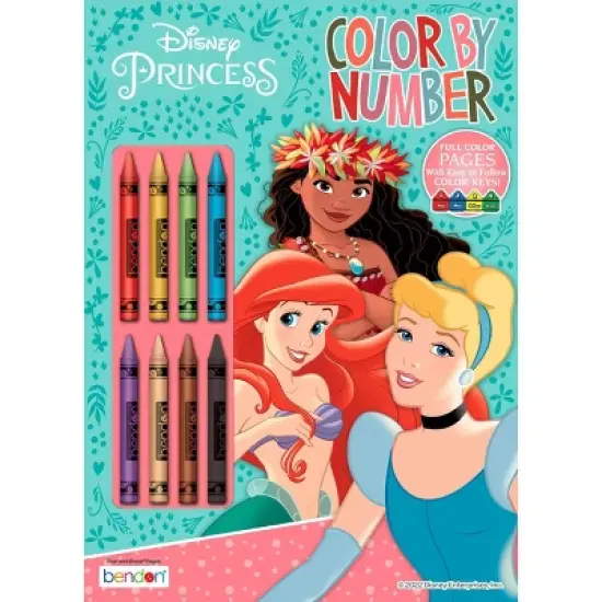 Disney Princess Color by Number with Crayons image {5}