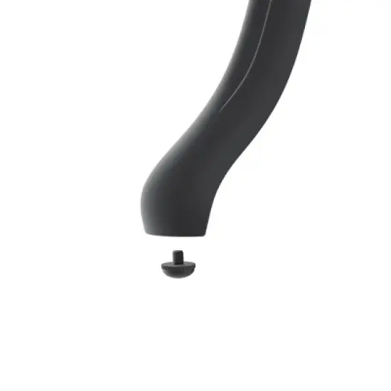 Akoasm 5-Pieces Aluminum Patio Dining Table With Umbrella Hole-Black image {9}