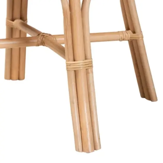 bali & pari Palesa Modern Bohemian Rattan Dining Chair image {6}