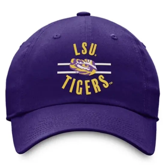 NCAA LSU Tigers Unstructured Captain Kick Cotton Hat: Adjustable Men's Baseball Cap image {1}