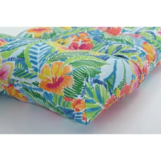 44" x 18" Outdoor/Indoor Blown Bench Cushion Pensacola - Pillow Perfect image {1}