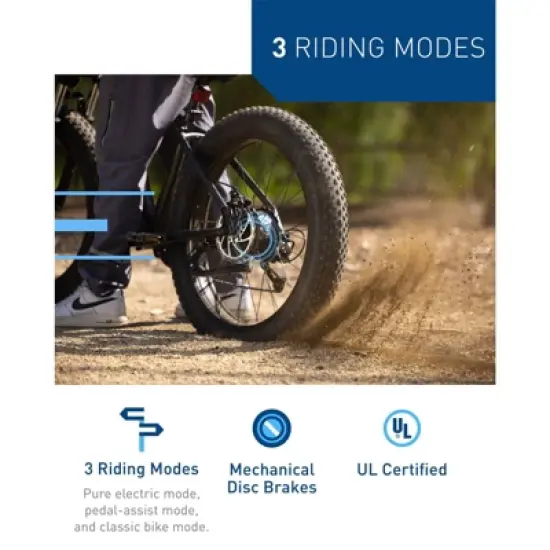 Hiboy Adult P6 26" Step-Over Electric Mountain Bike - Black image {11}