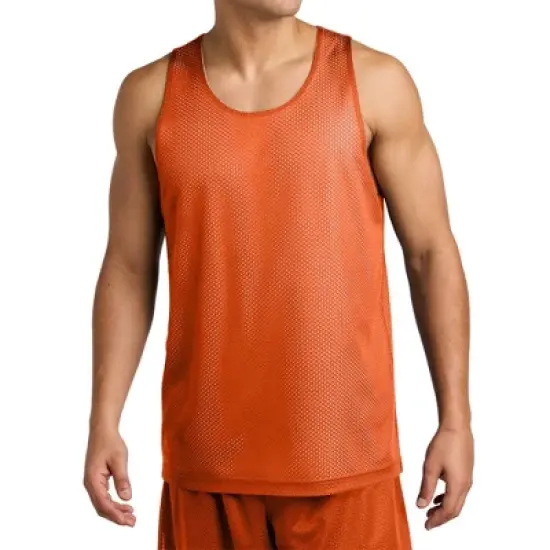 Mafoose Men's PosiCharge Reversible Mesh Moisture-Wicking Double-Layer Tank image {9}