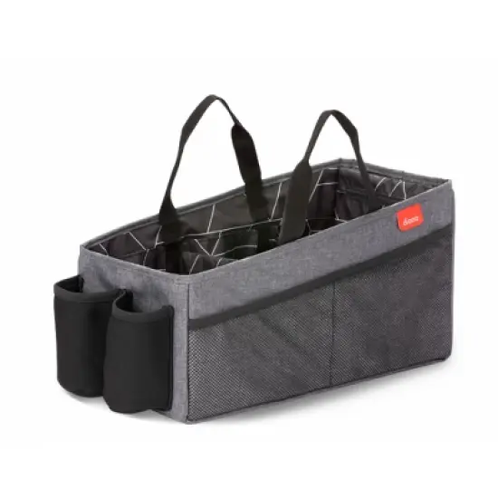 Diono Travel Pal XL Back Seat Car Organizer, 12 Compartments, Insulated Drink Holder, Carry Handles, Gray image {6}