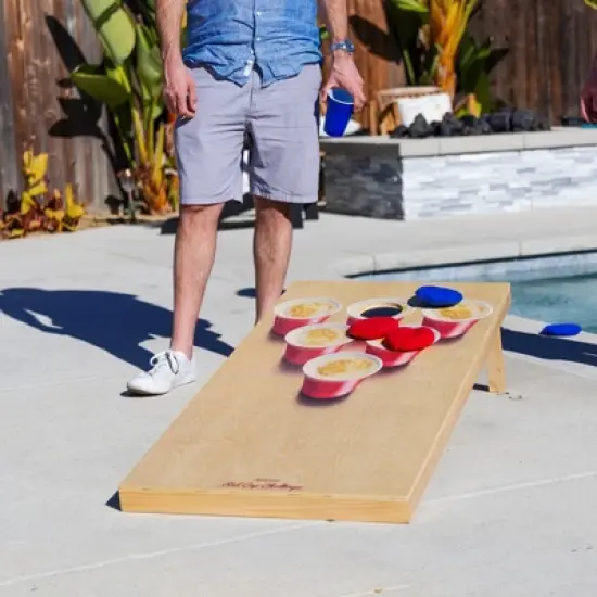 GoSports Beer Pong Cornhole Game - Includes 2 Boards, 8 Bean Bags and Carrying Case image {5}