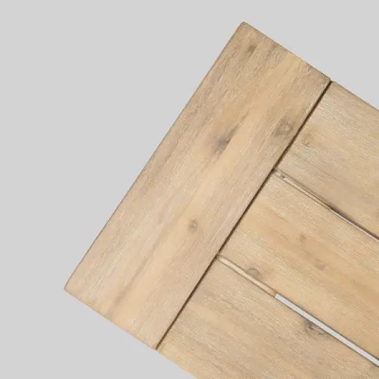 Bettina Acacia Wood Patio Bench - Gray - Christopher Knight Home image {3}