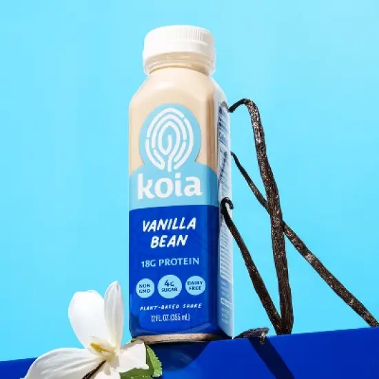Koia Vanilla Bean Plant Powered Vegan Nutrition Drink - 12 fl oz image {1}