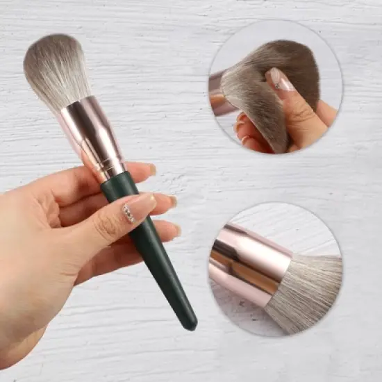 Unique Bargains Foundation Powder Concealers Eye Shadows Makeup Brushes 14 Pcs image {3}