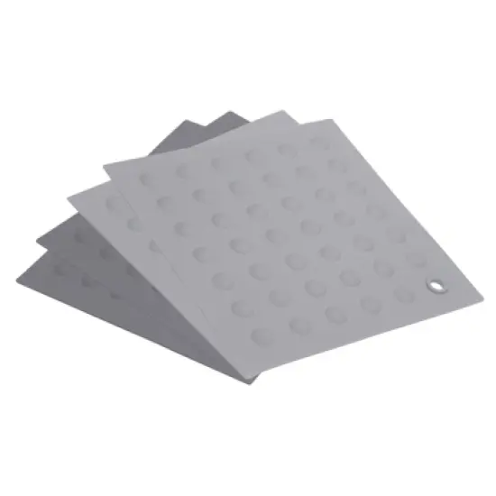 Unique Bargains Heat Resistant Silicone Trivets Pads for Kitchen 4 Pcs image {6}