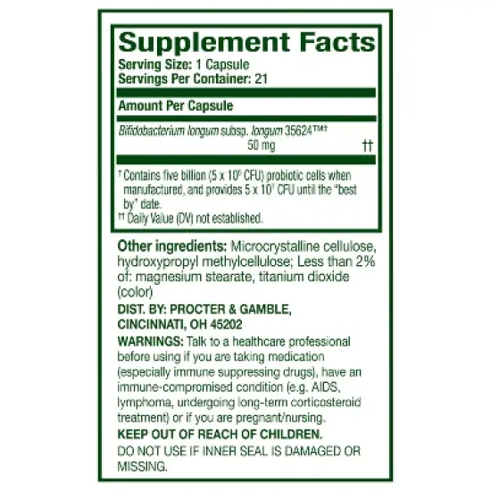 Align 5X Extra Strength Daily Probiotic Supplement - Capsules 21ct image {6}